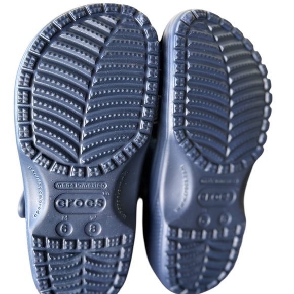 Crocs Classic Unisex Clog Navy Blue Slip-On Casual Shoes W: 8        M: 6 NWT - Picture 4 of 5